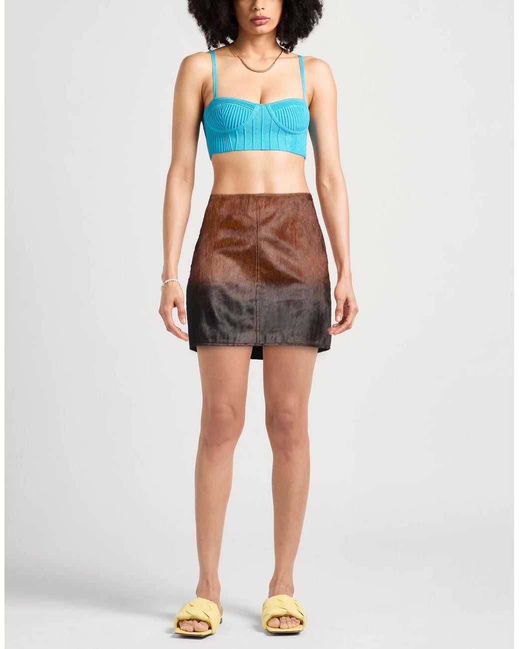 Mini-Jupe Samsøe & Samsøe en coloris Brown