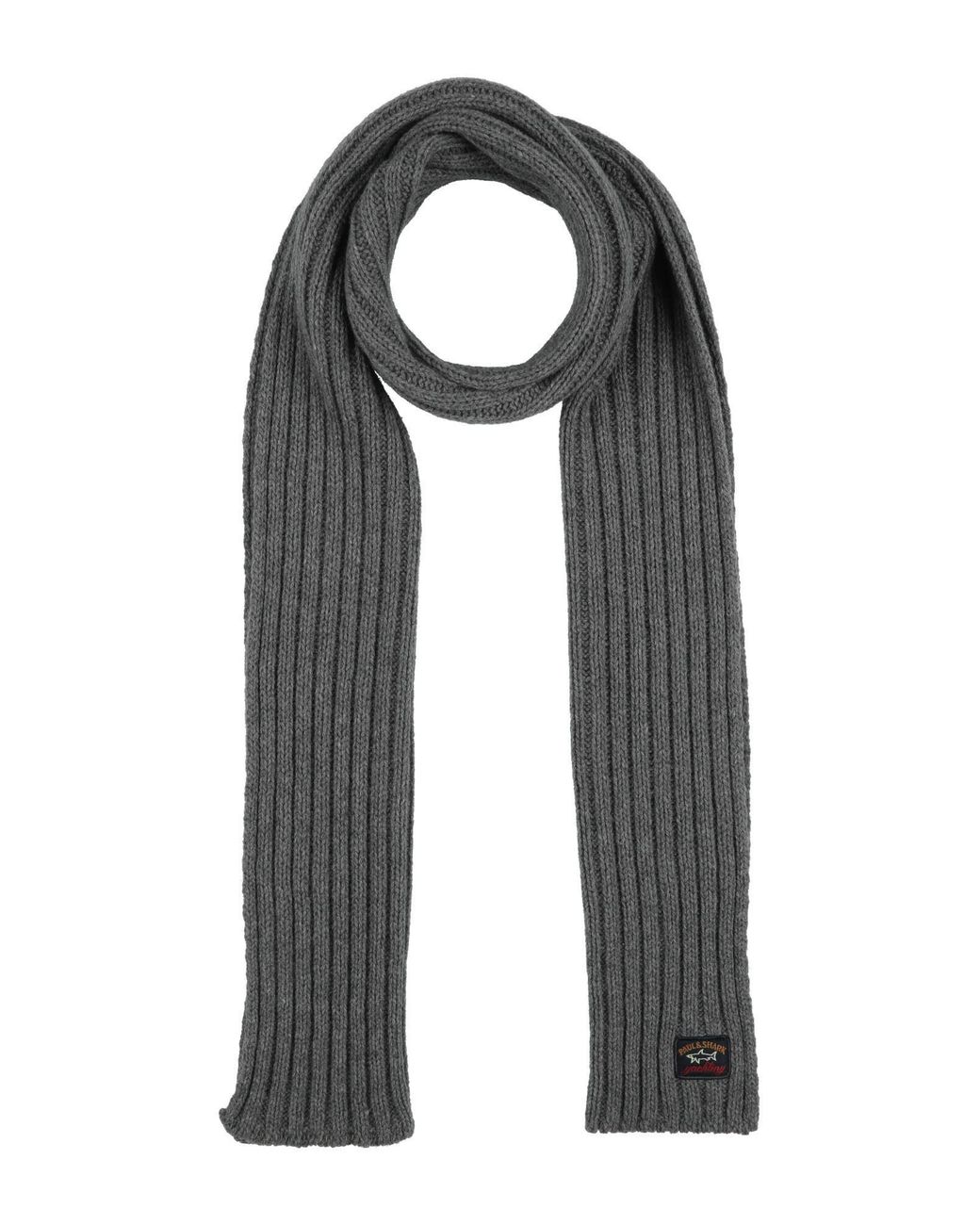 Paul & Shark Black Light Scarf Virgin Wool for men