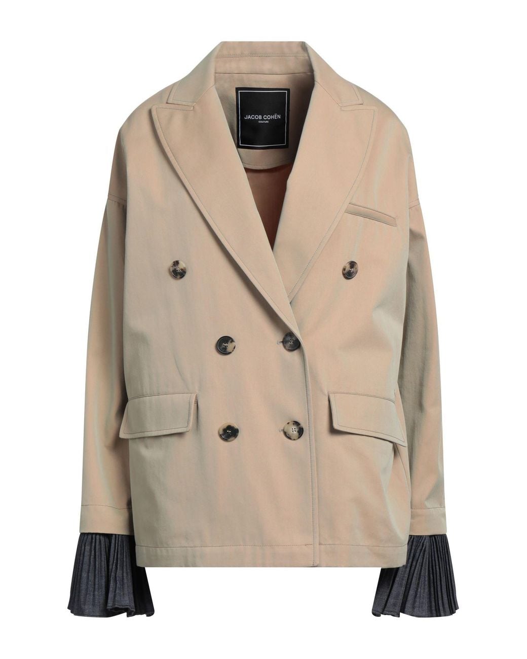 Jacob Cohen Natural Overcoat & Trench Coat Cotton