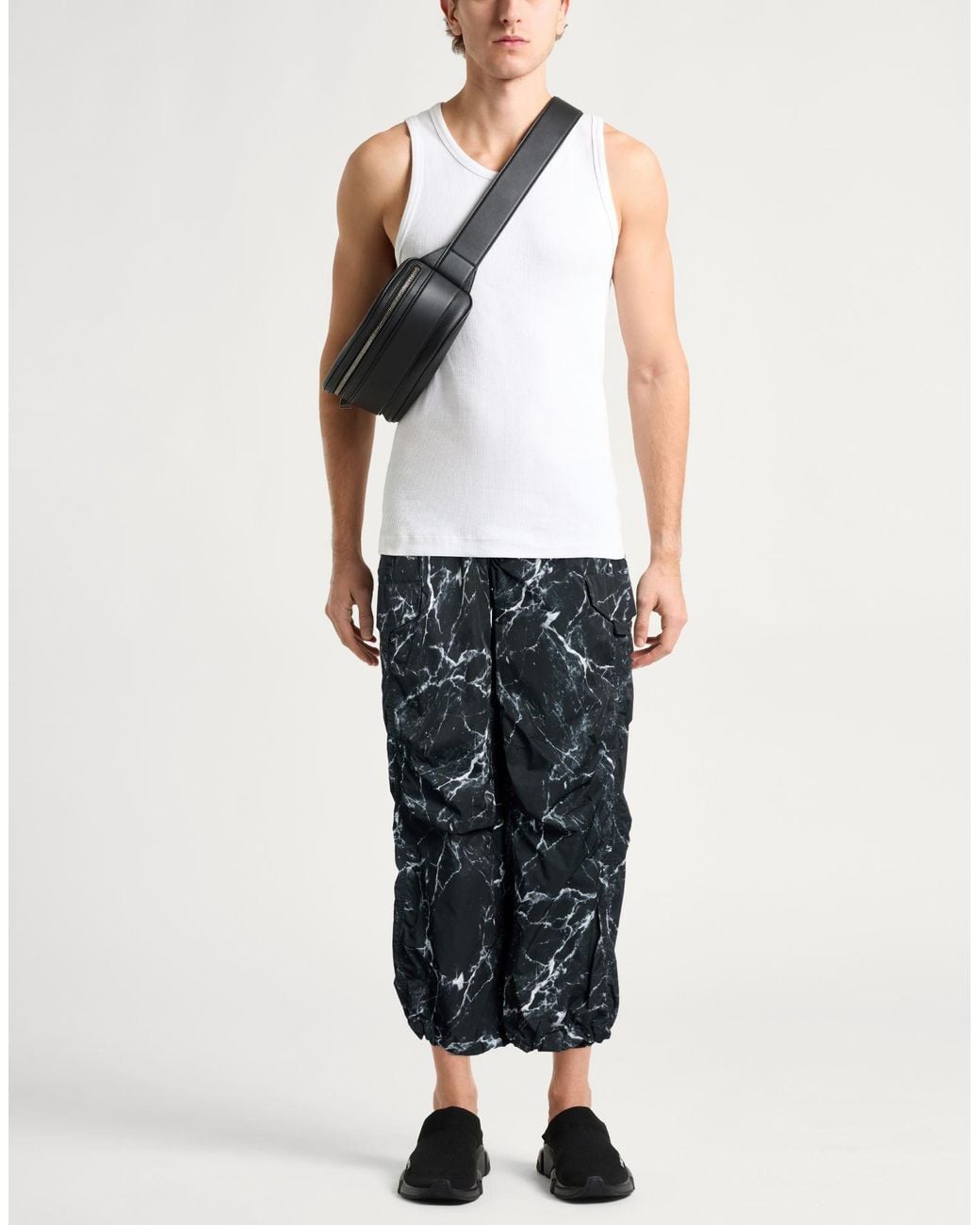 Beams Plus Black Pants Polyester for men