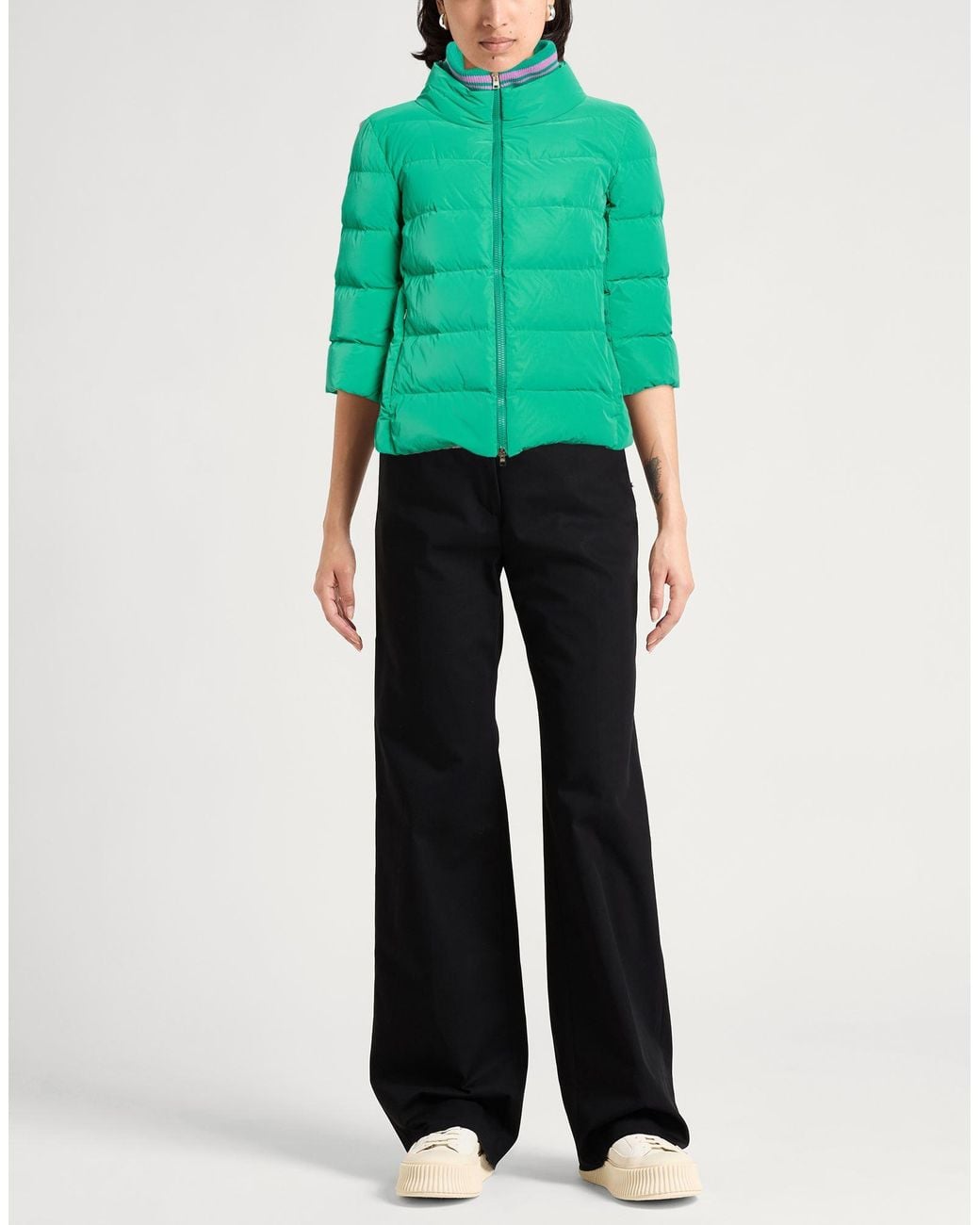 Herno Green Puffer Polyamide