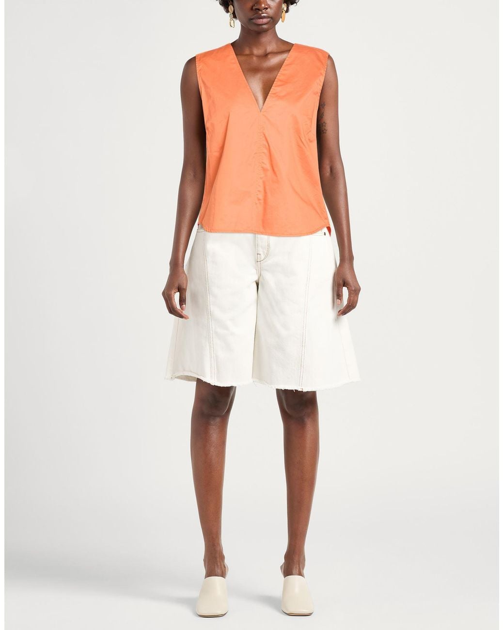 Kaos Orange Tops