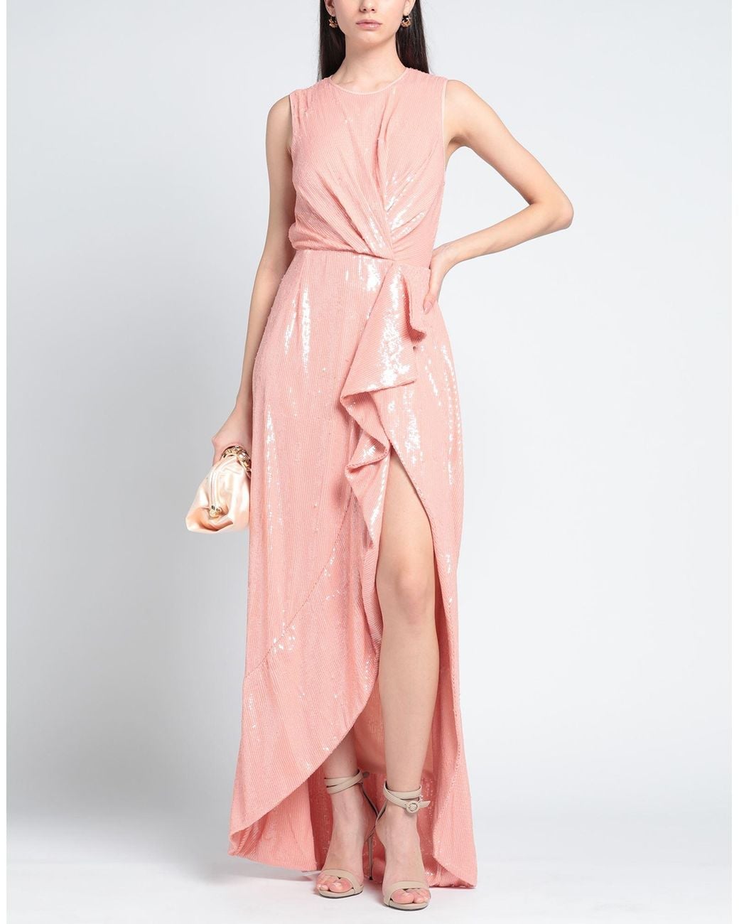 Elisabetta Franchi Pink Maxi Dress