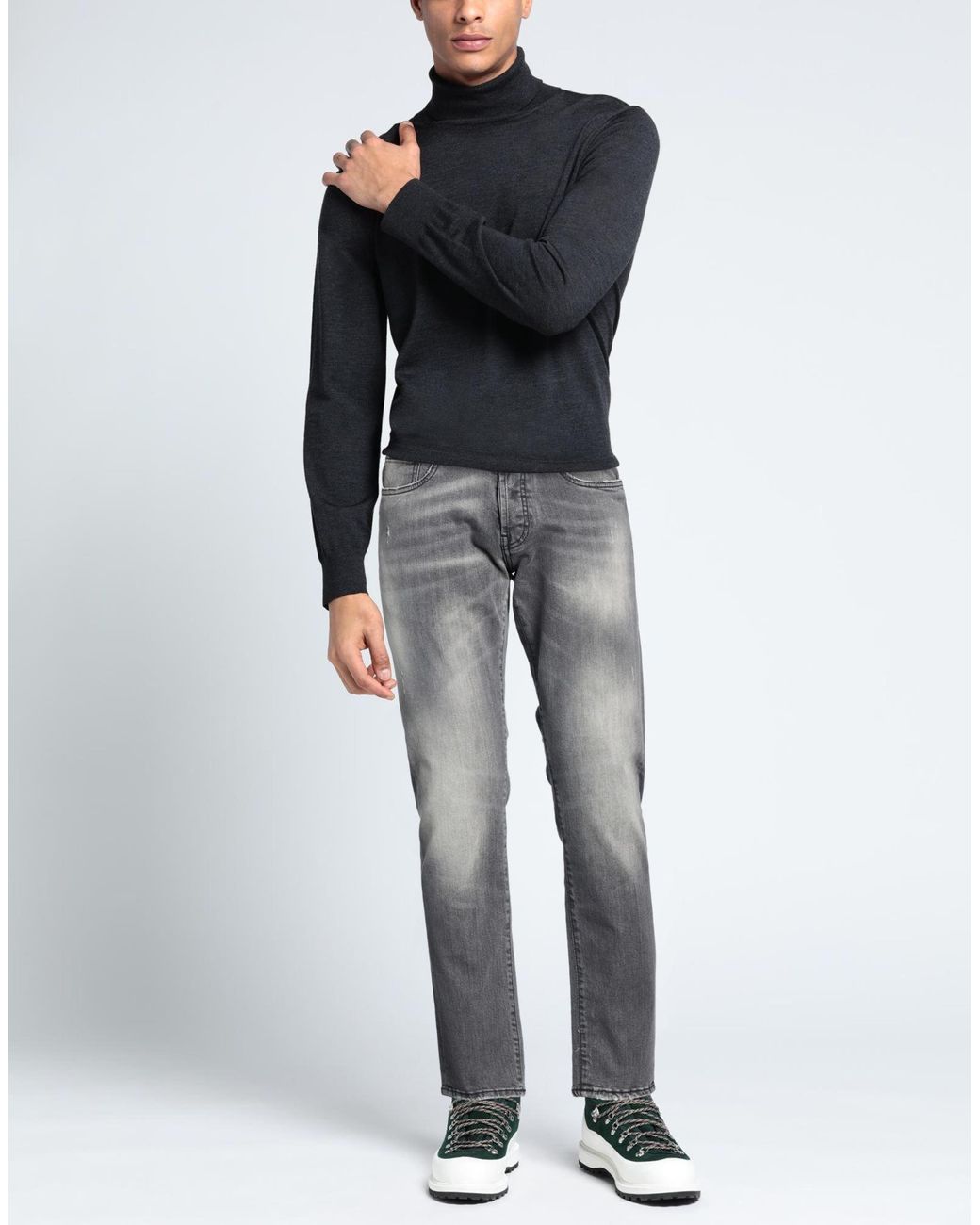 Liu Jo Gray Jeans Cotton, Elastane for men