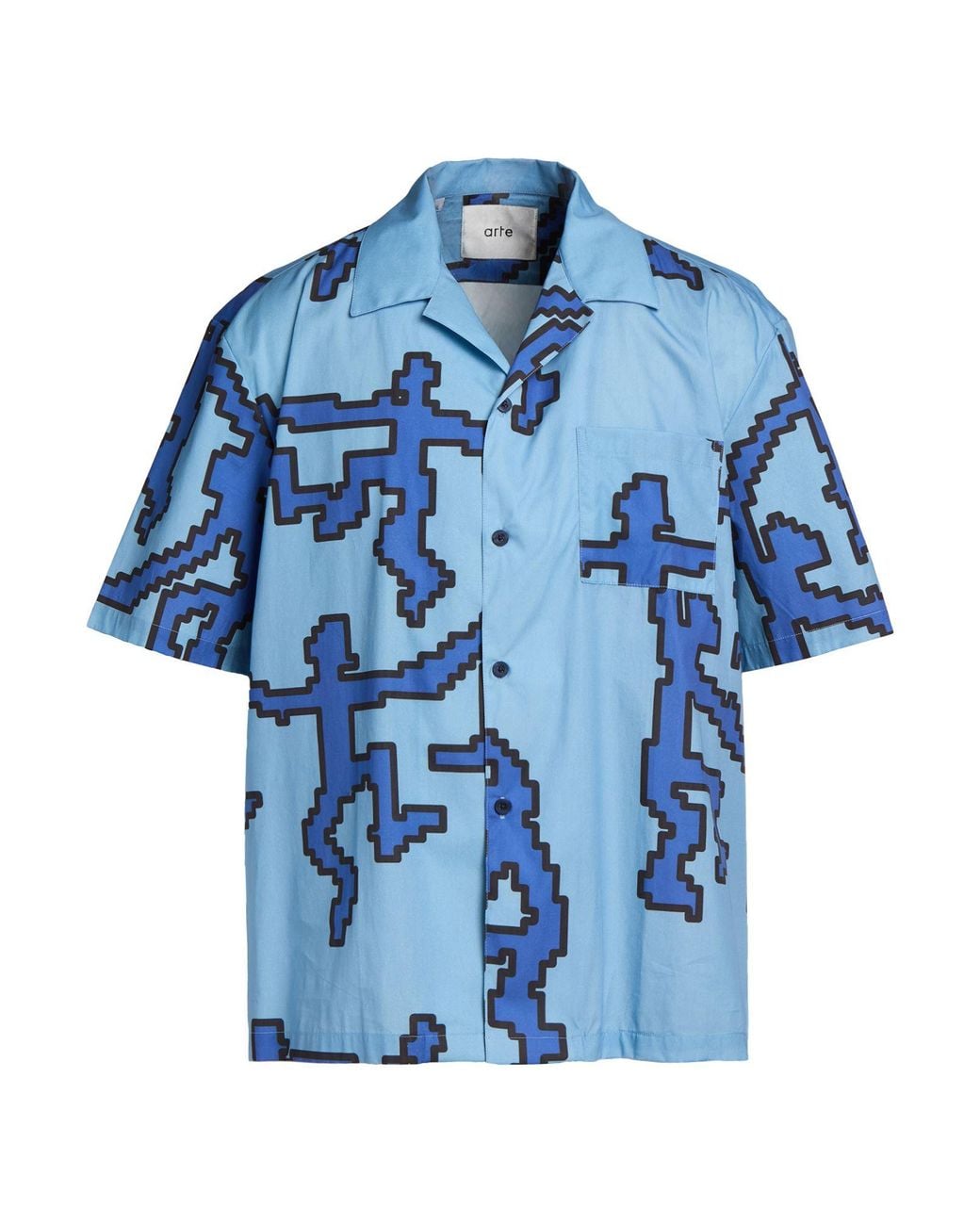 Arte' Blue Light Shirt Cotton for men