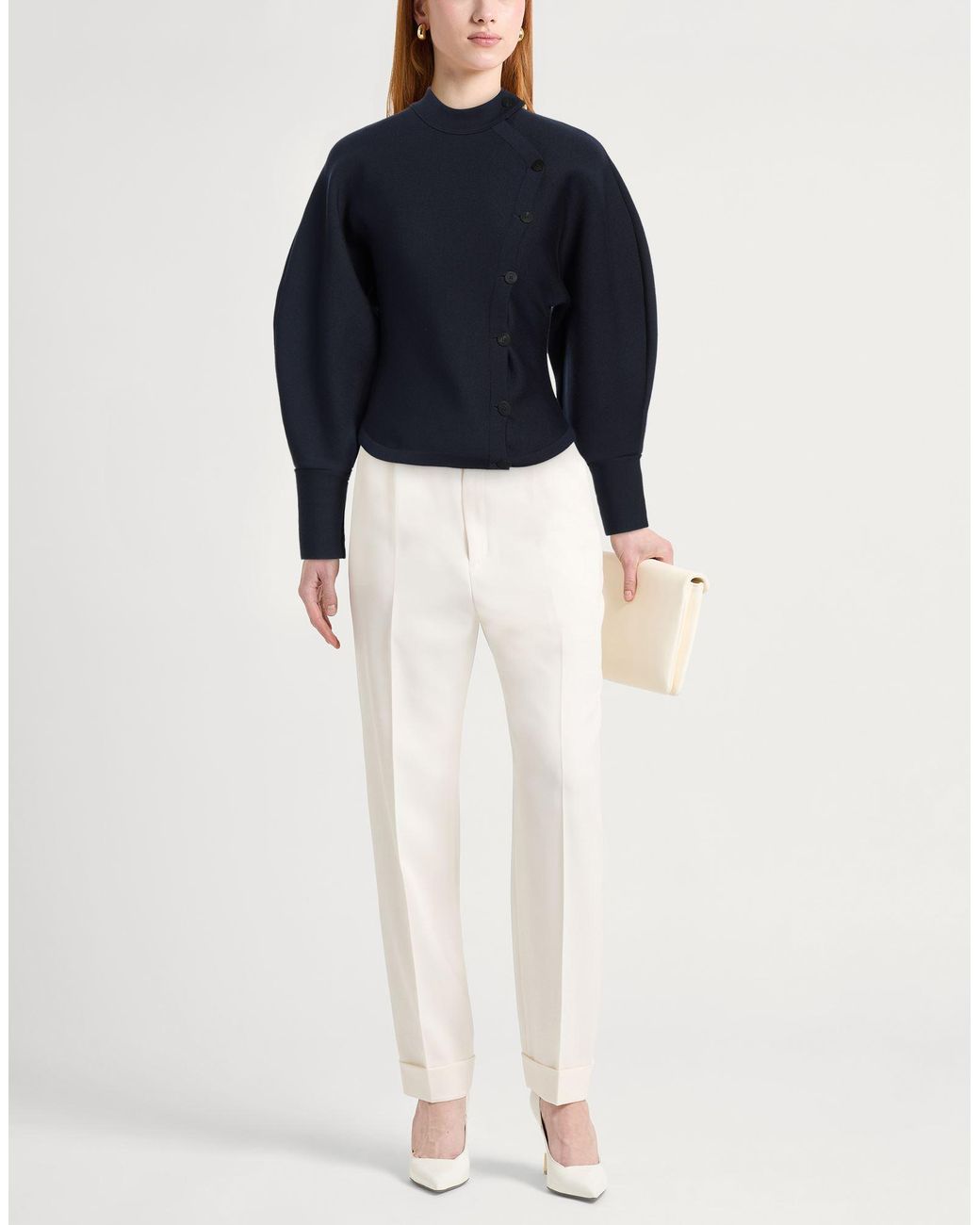 Ferragamo Blue Cardigan Polyamide, Virgin Wool, Viscose, Elastane