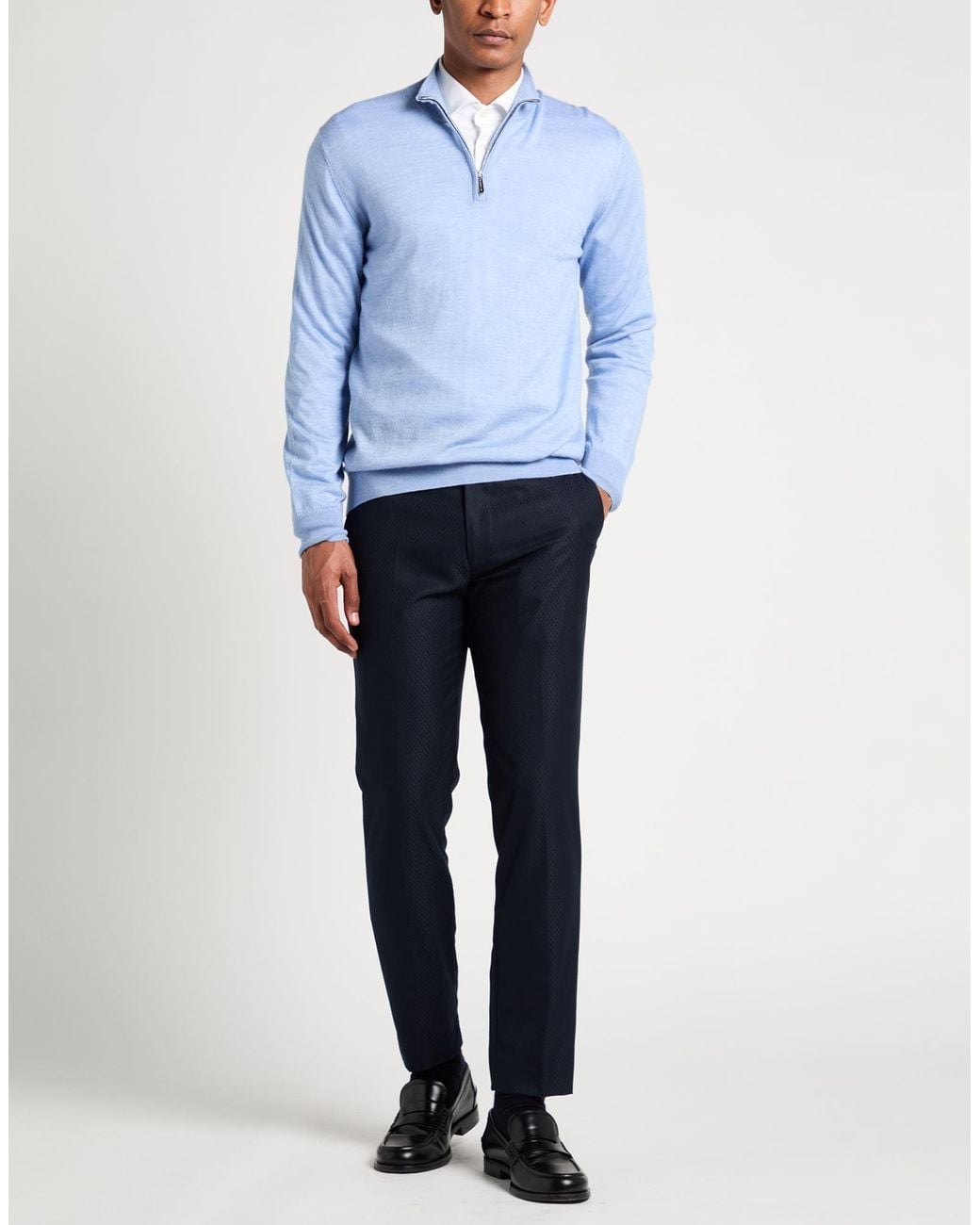 Pullover di Moorer in Blue da Uomo