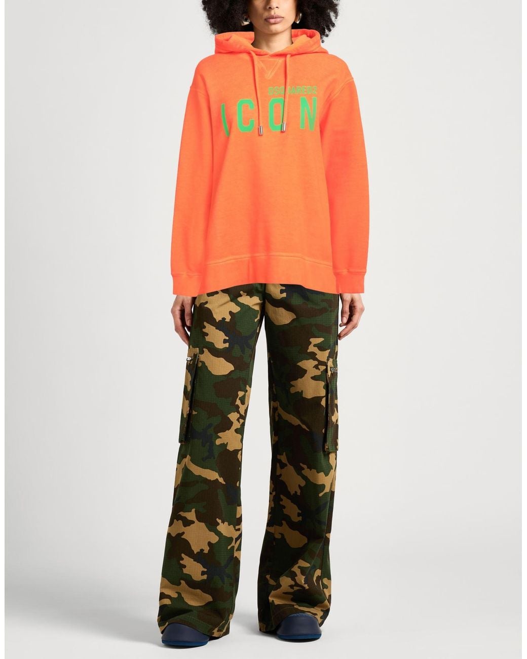 DSquared² Orange Sweatshirt Cotton
