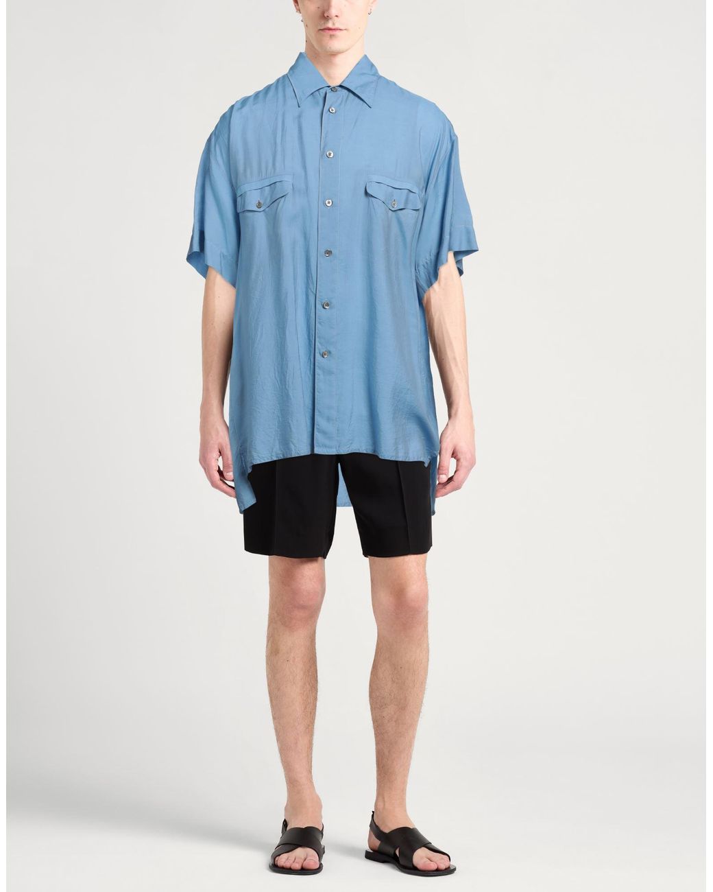 Giorgio Armani Blue Shirt for men