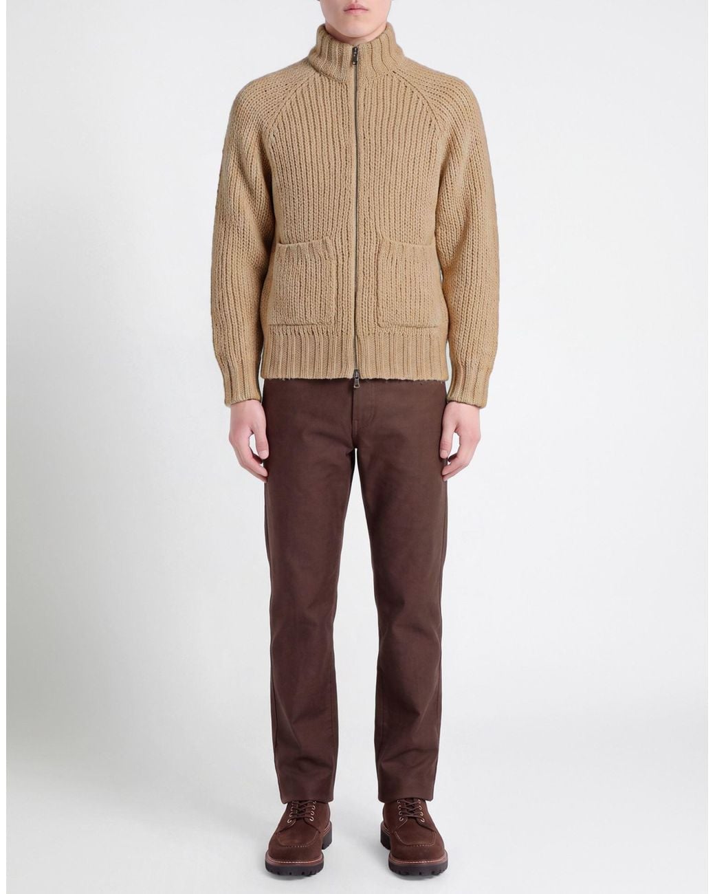 Circolo 1901 Natural Cardigan Wool, Alpaca Wool for men