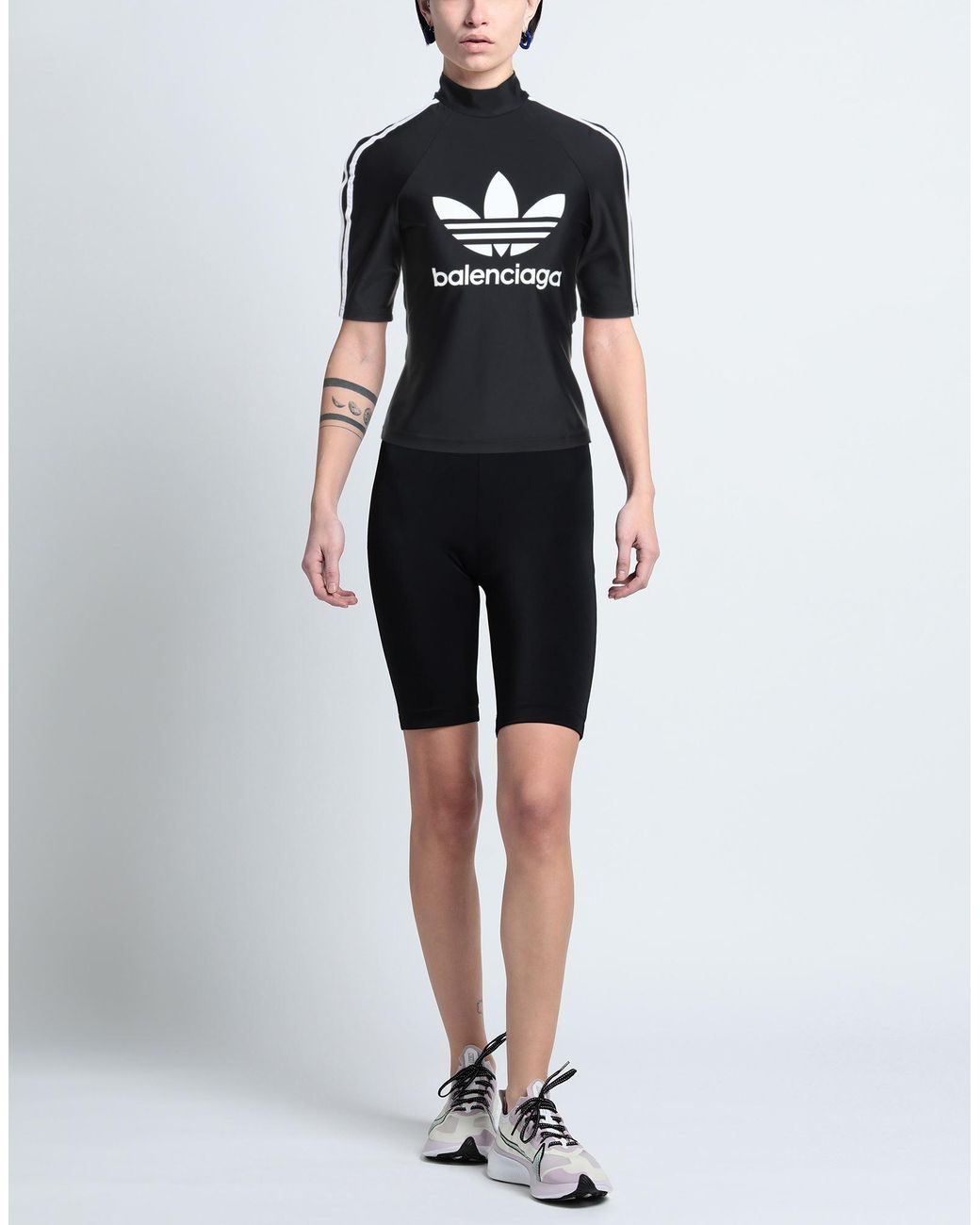 BALENCIAGA X ADIDAS Blue T-Shirt