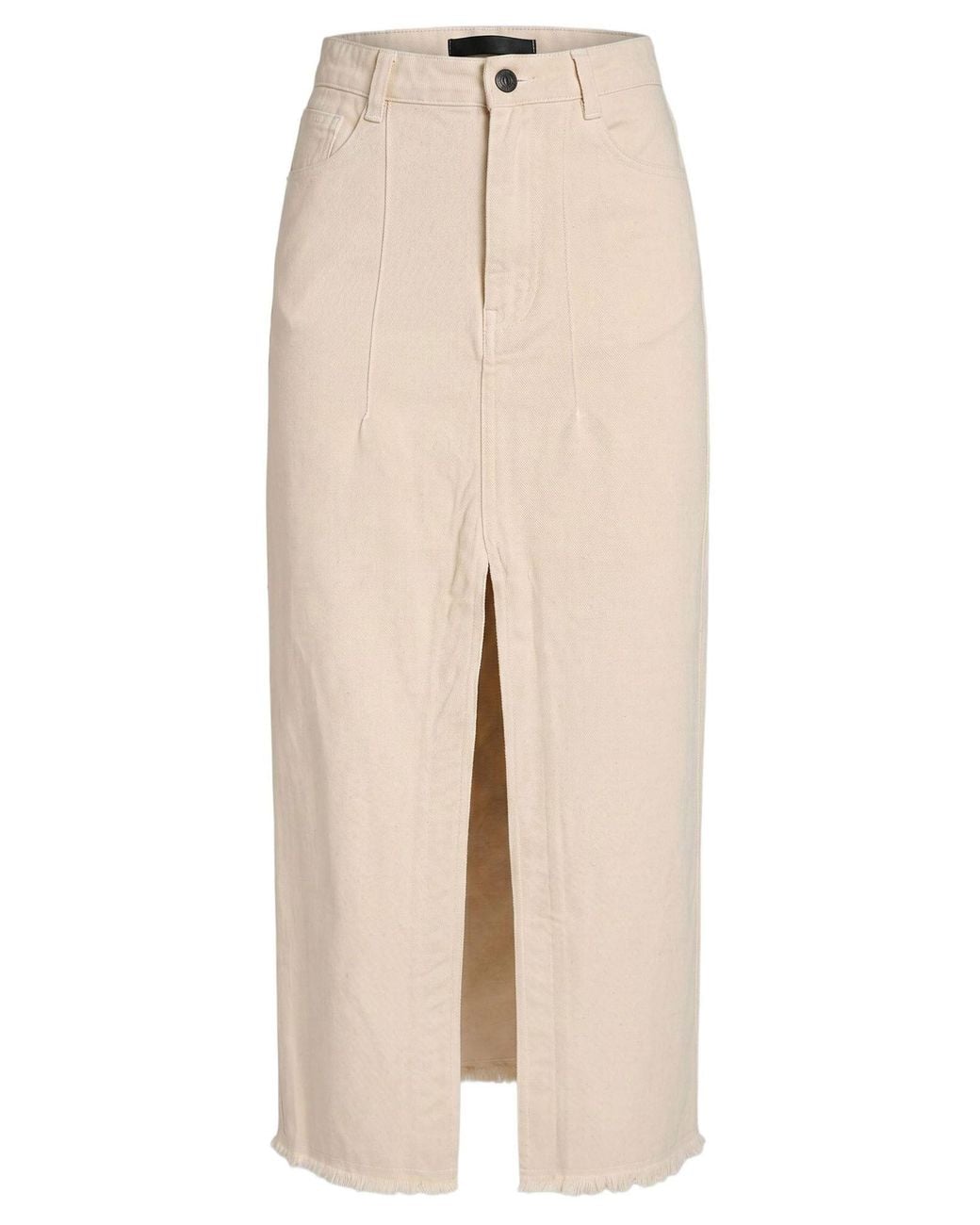 White Sand Natural Denim Skirt