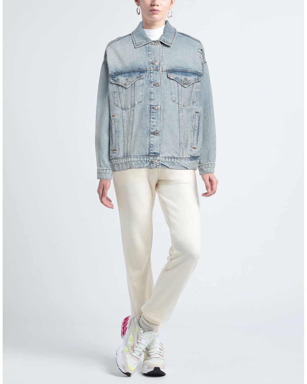 FRAME Blue Denim Outerwear