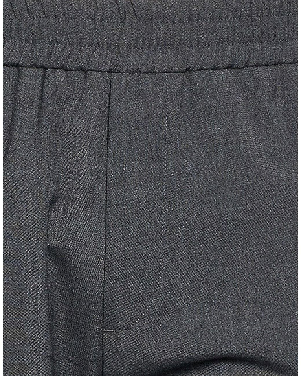 Iceberg Gray Charcoal Pants Polyester, Wool, Elastane for men