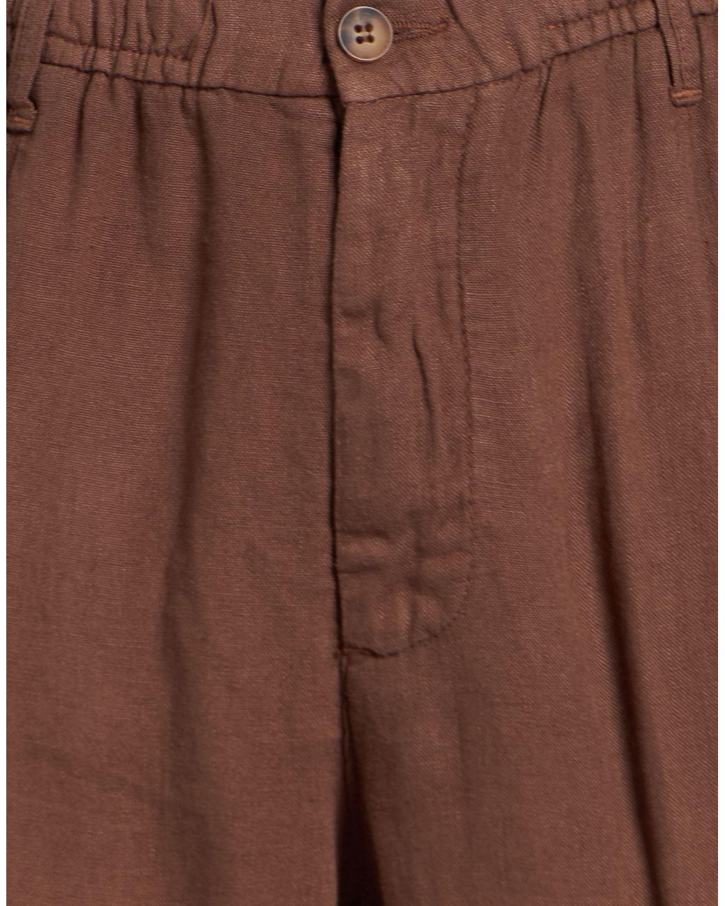 Squad² Brown Pants Linen for men