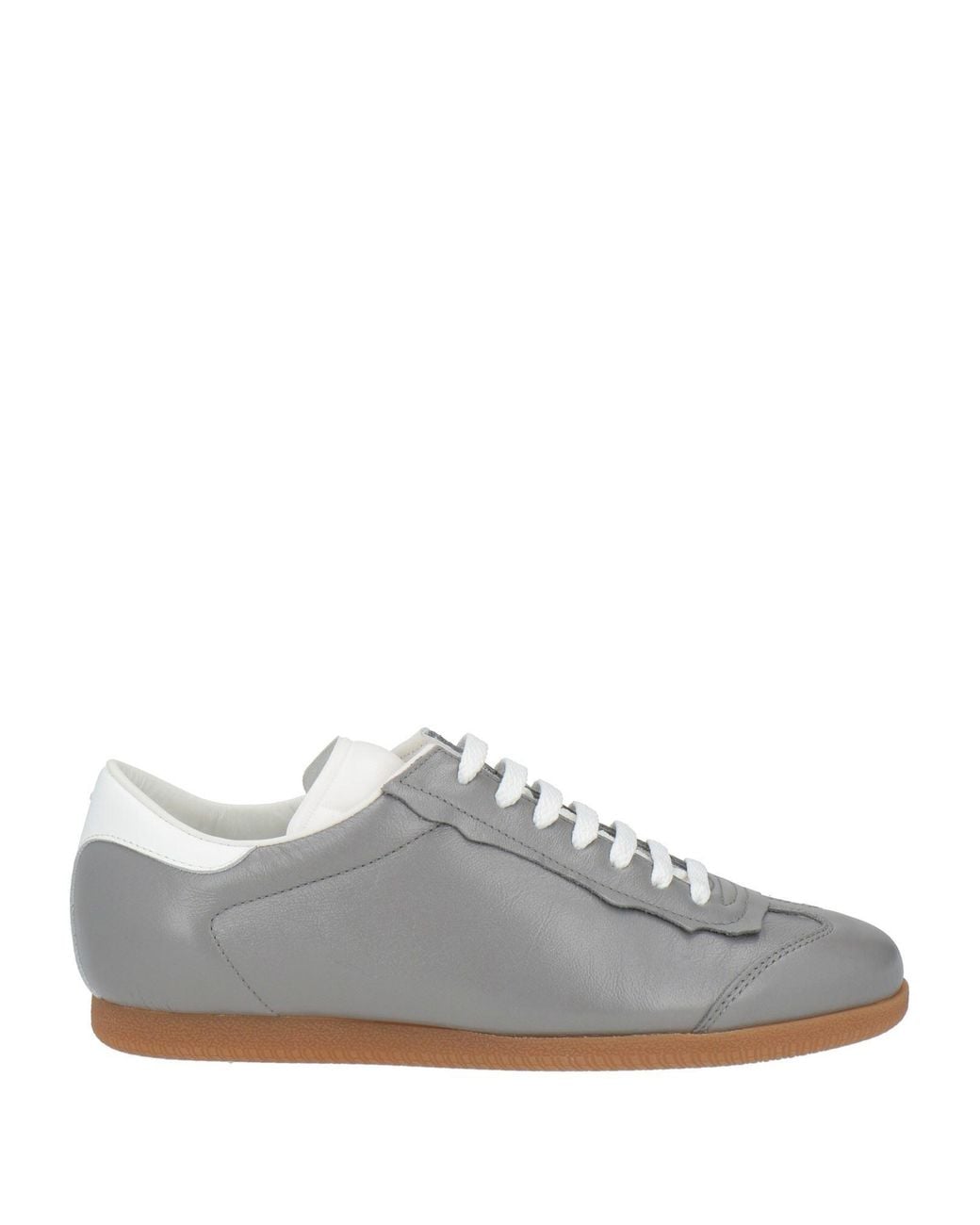 Maison Margiela Blue Minimalist Leather Low-Top Shoes