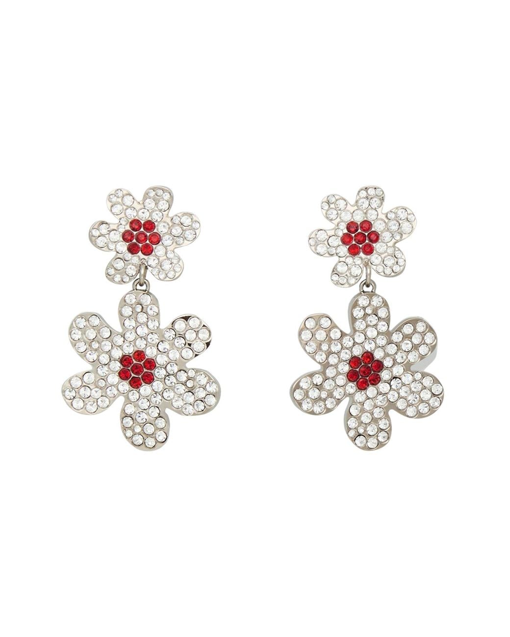 Marni White Earrings Metal