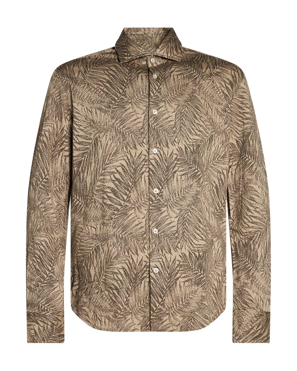 Xacus Brown Ivory Shirt Cotton for men
