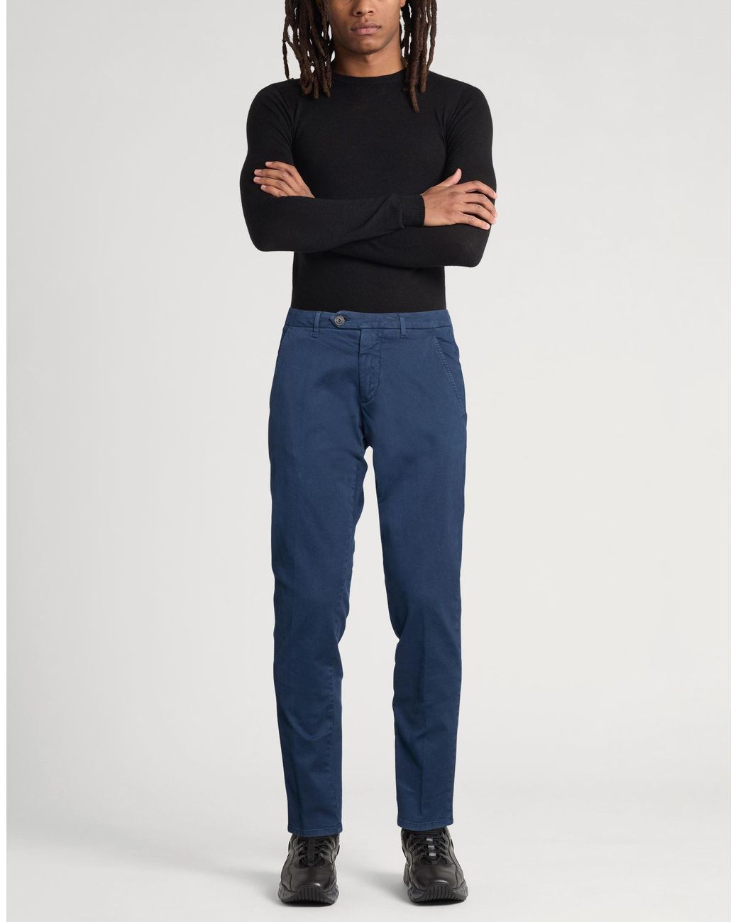 Roy Rogers Blue Pants Cotton, Elastane for men