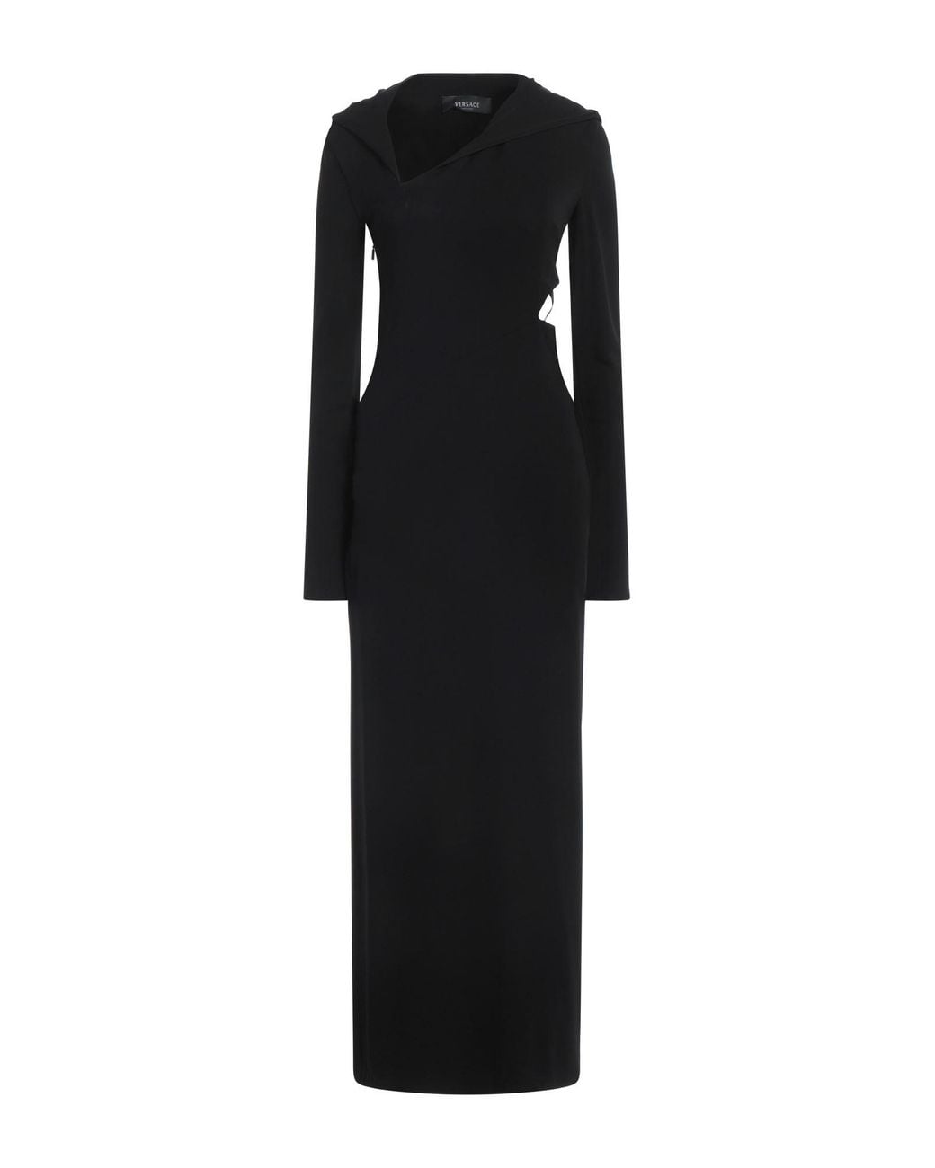 Robe longue Versace en coloris Black