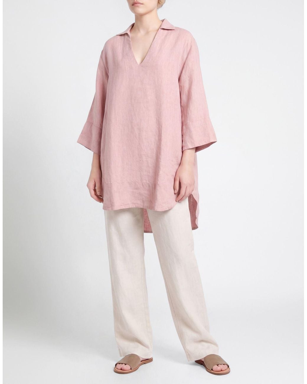 Xacus Pink Mini Dress Linen