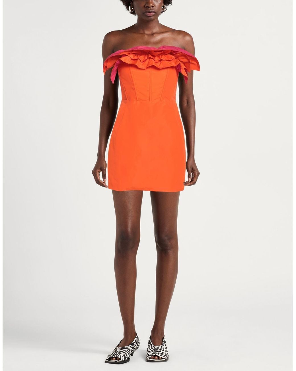 Pinko Orange Mini Dress