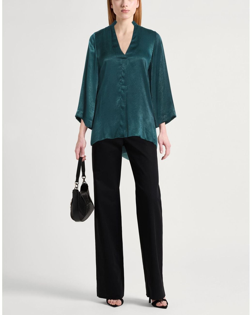 Hanita Green Top Polyester, Viscose
