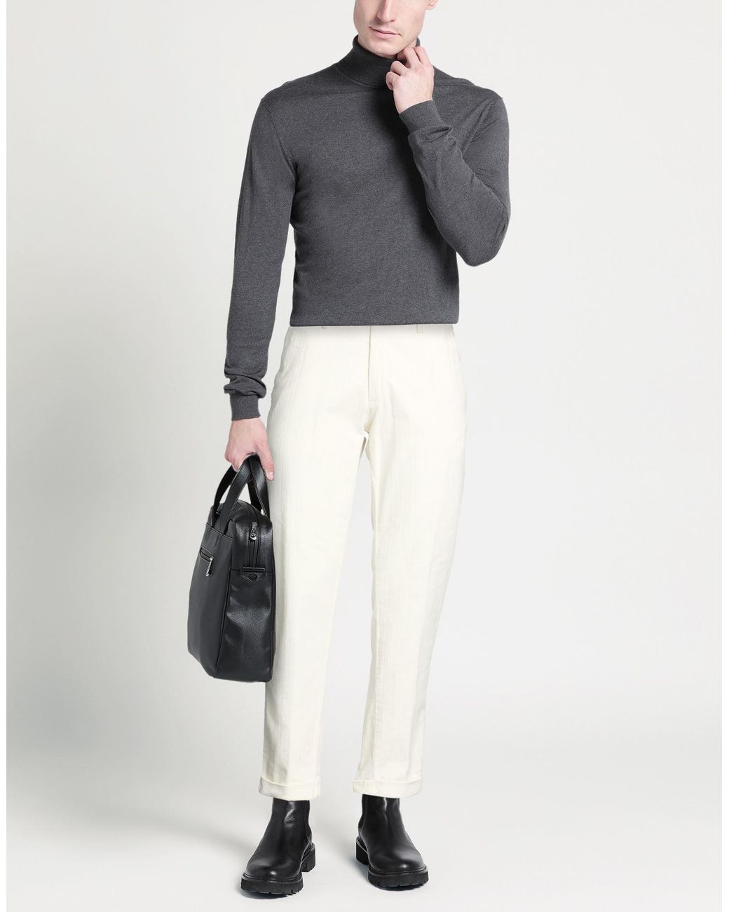 TWENTY-ONE by ANTONIO CARNEVALE White Pants Cotton for men