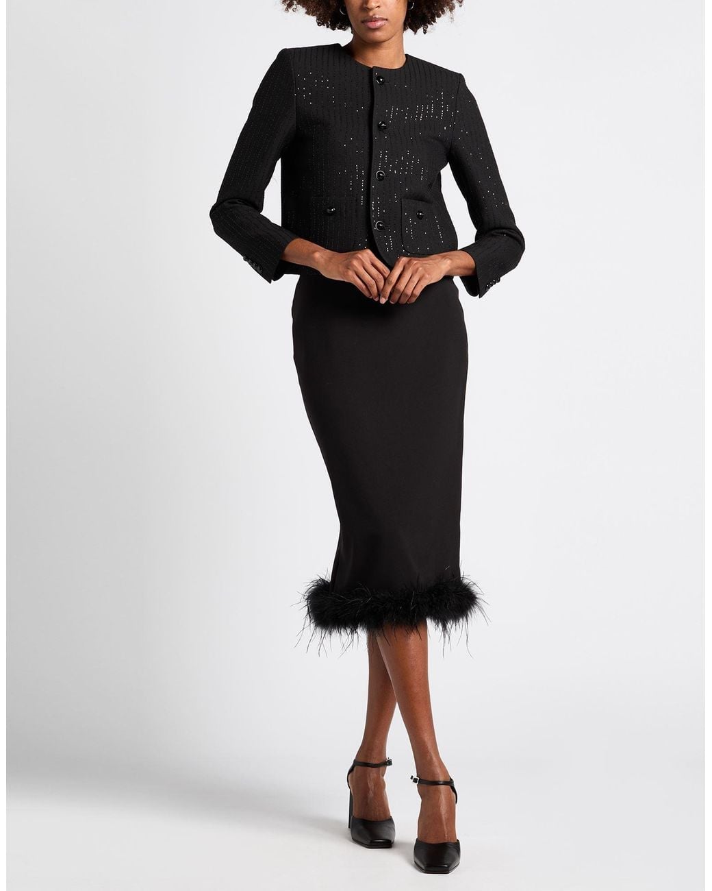 Céline Black Jacket Wool, Polyamide, Polyester