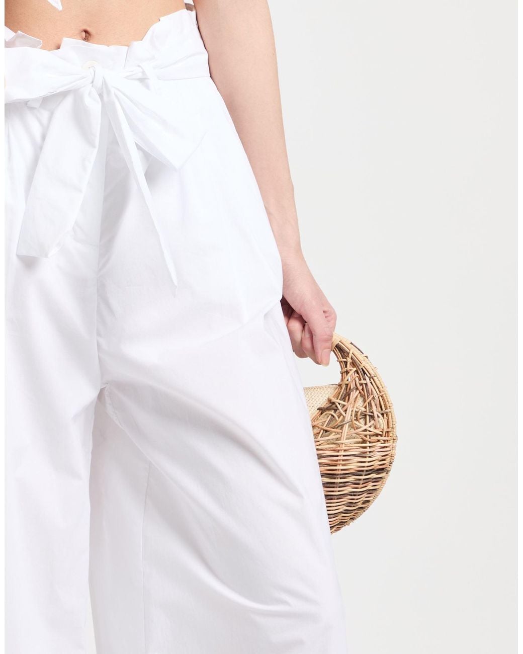 Caractere White Pants Cotton