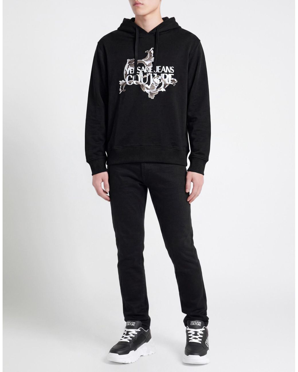 Versace Jeans Couture Blue Sweatshirt Cotton for men