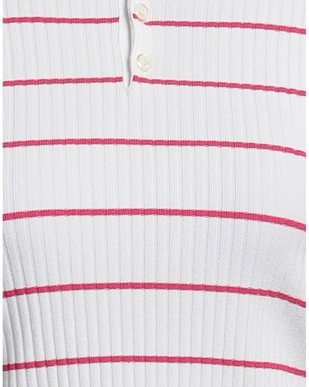 DSquared² White Polo Shirt Viscose, Polyester
