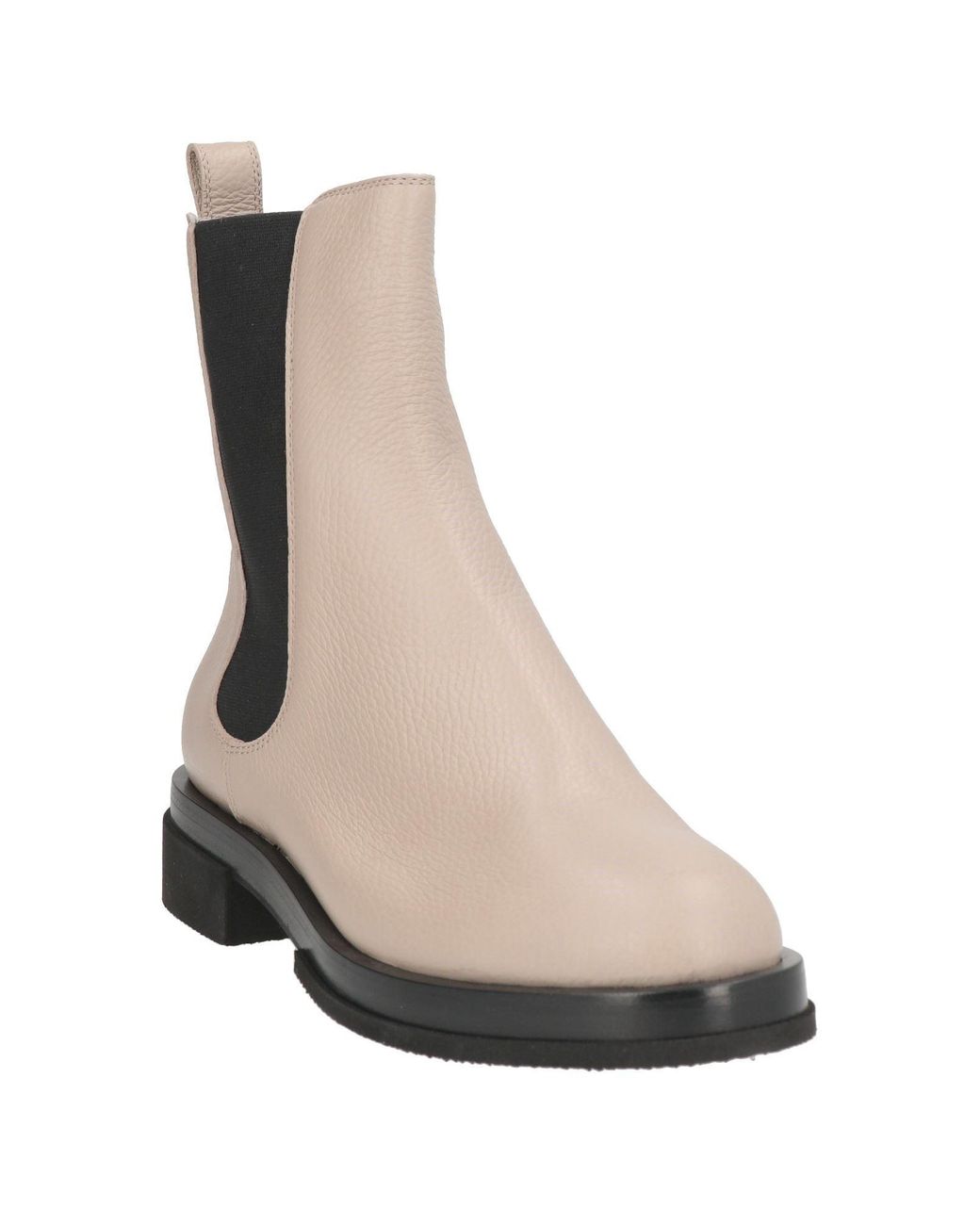 Pollini White Ankle Boots Calfskin