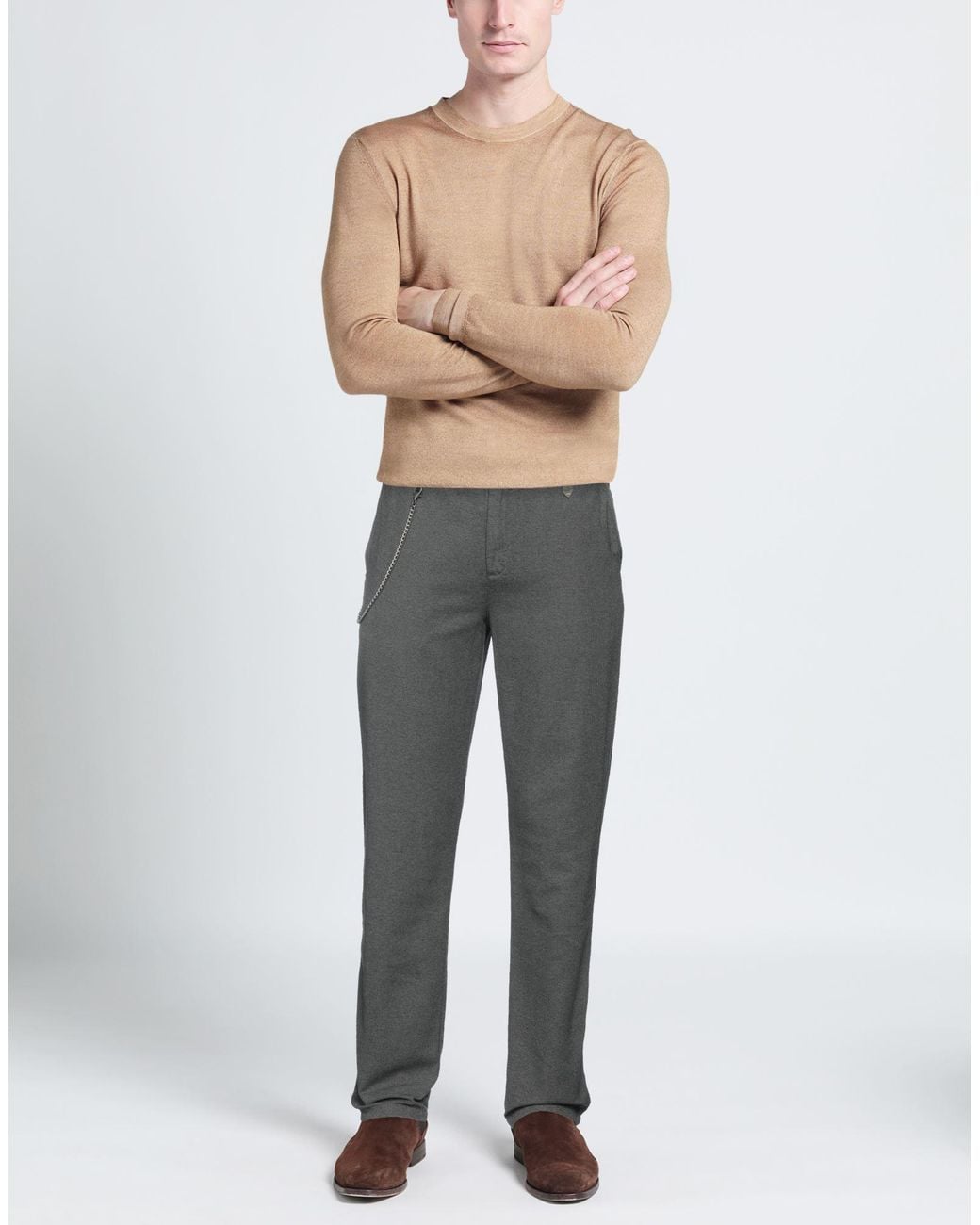 Berna Gray Pants for men