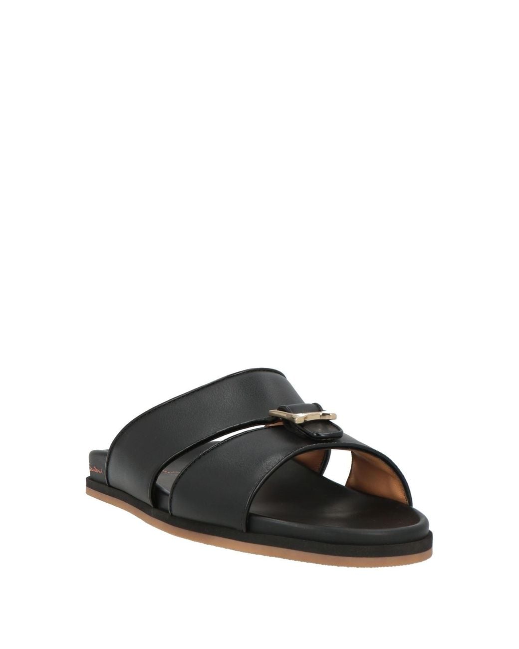 Santoni Black Sandals for men