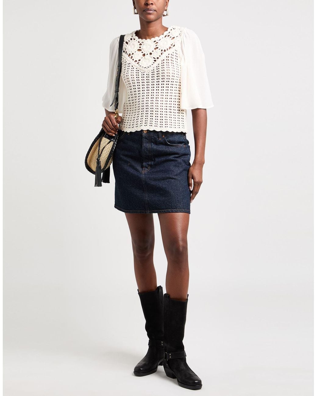 Pullover Ba&sh de color Natural