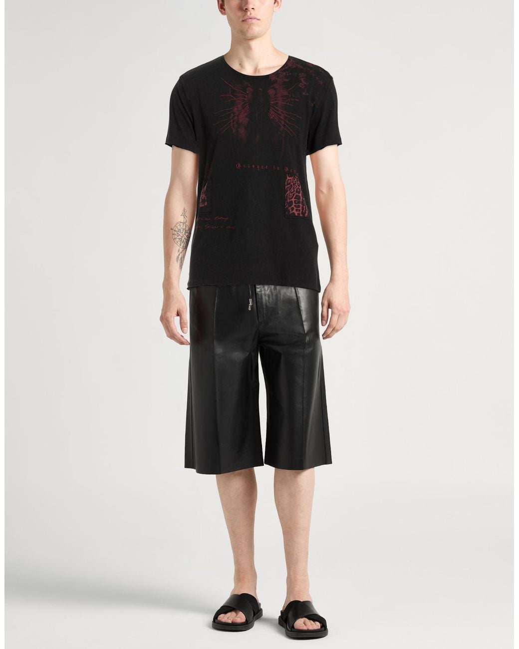 John Varvatos Black T-Shirt Organic Cotton for men