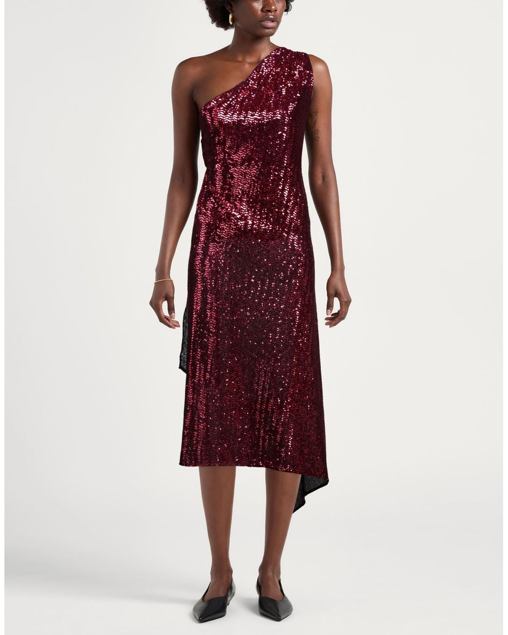 Pinko Purple Midi Dress