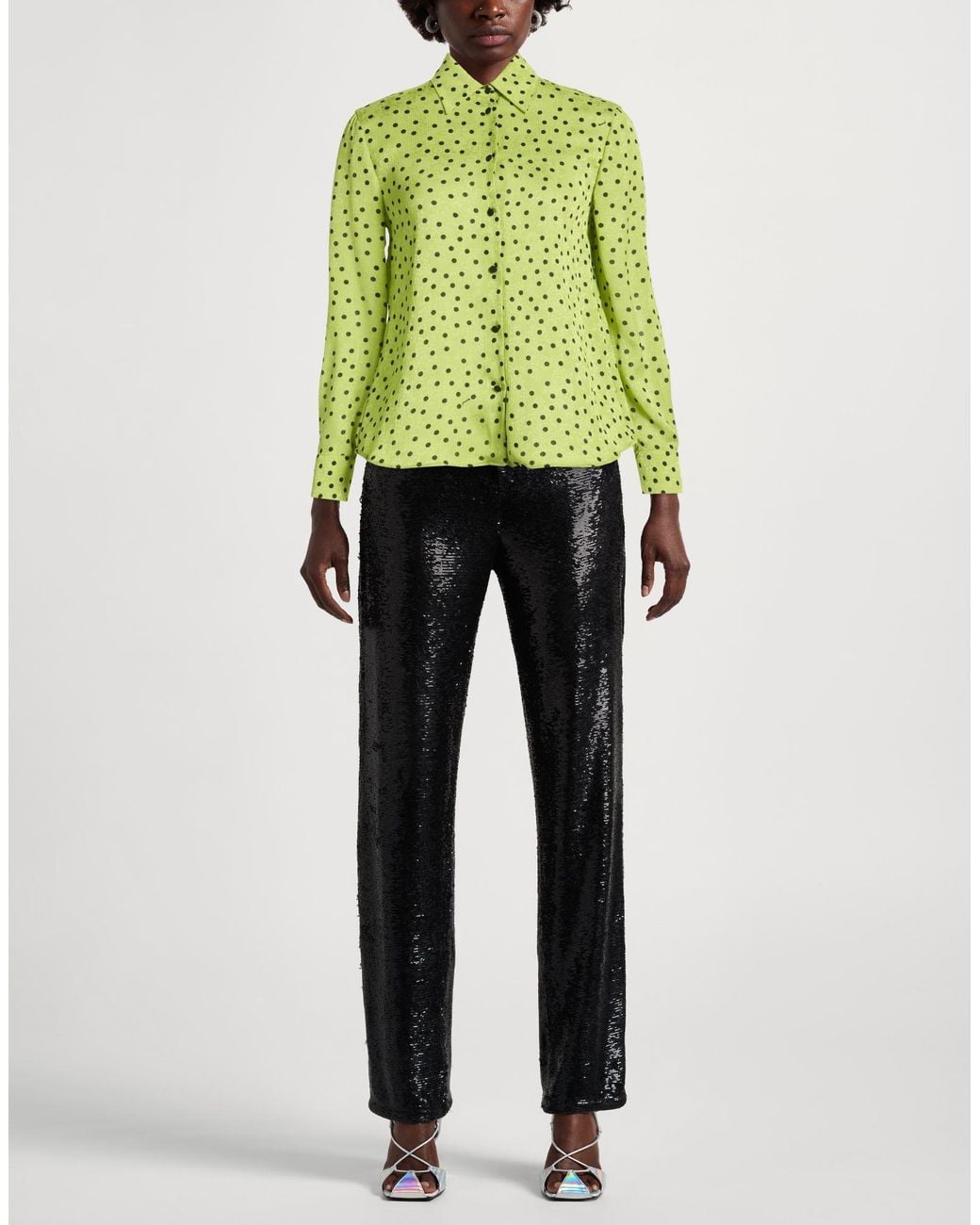Pinko Green Light Shirt Polyester