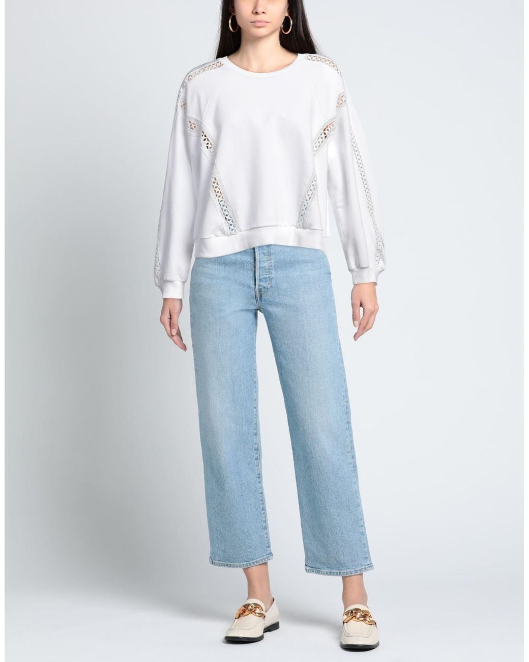 Alberta Ferretti White Sweatshirt