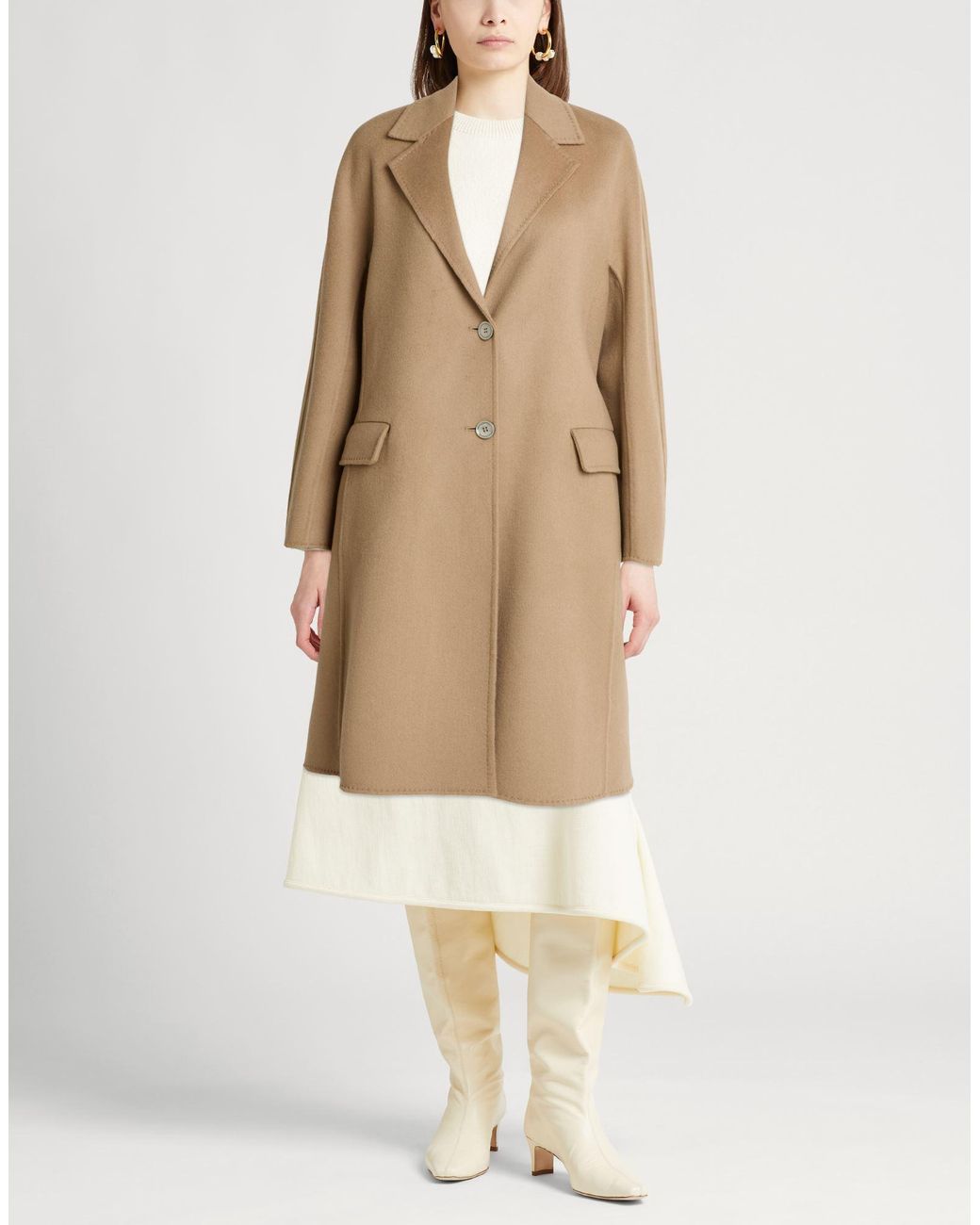 Moorer Natural Coat Virgin Wool, Cashmere