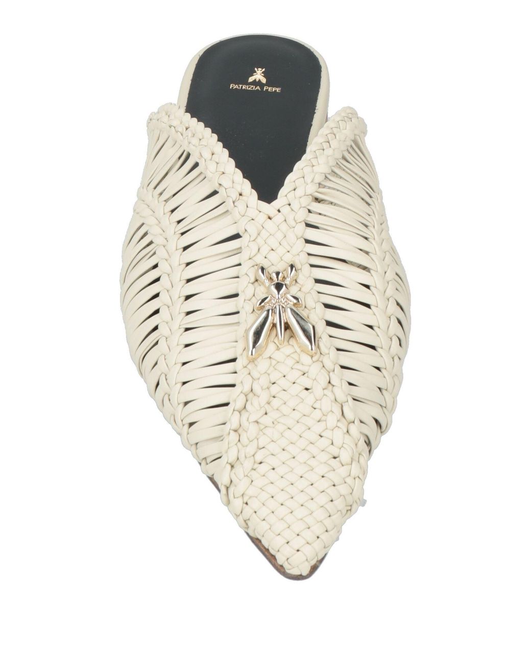 Patrizia Pepe White Mules & Clogs Leather