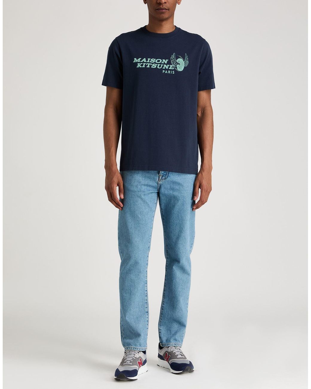 Maison Kitsuné Blue T-Shirt Cotton for men