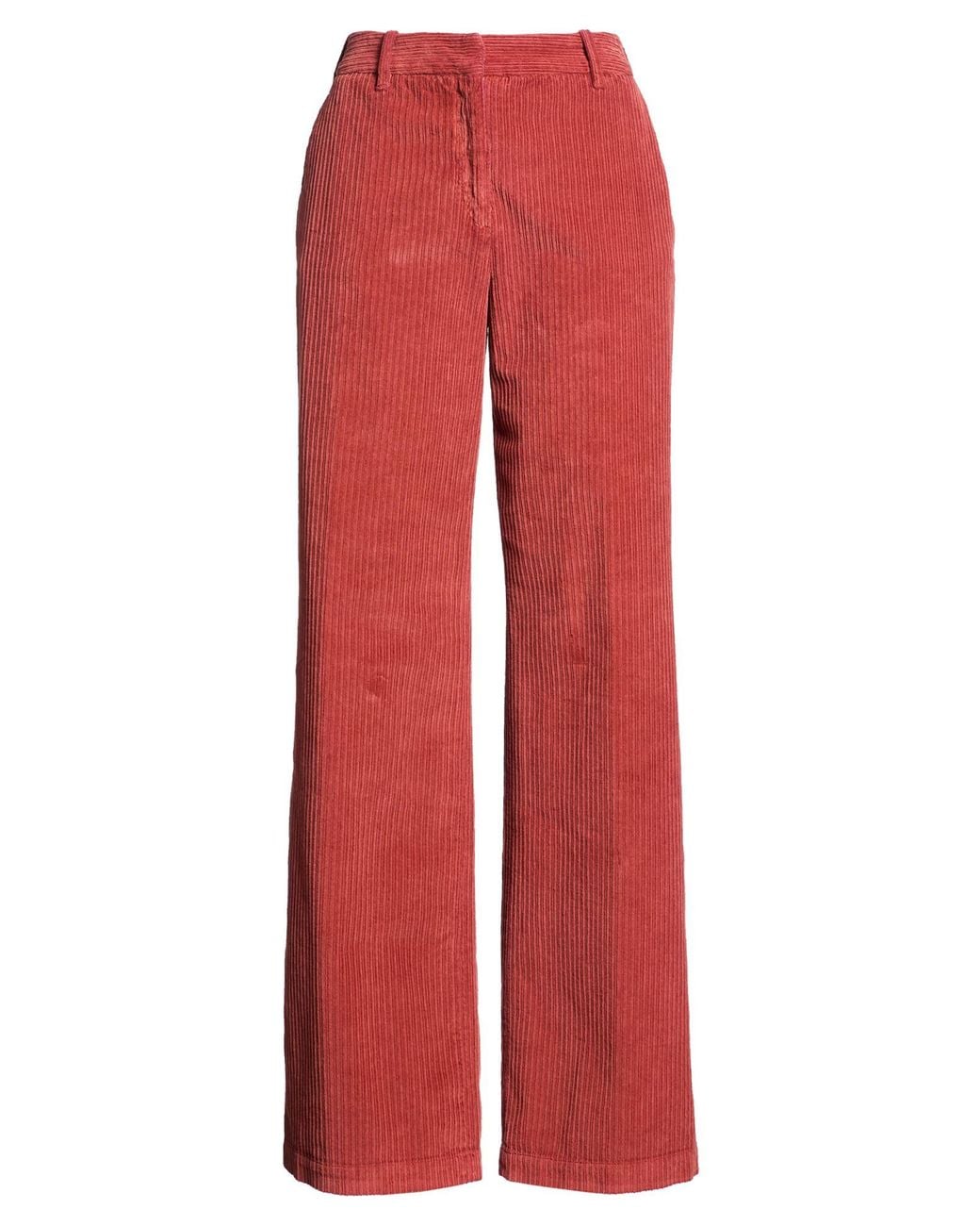 True Royal Red Rust Pants Cotton, Elastane