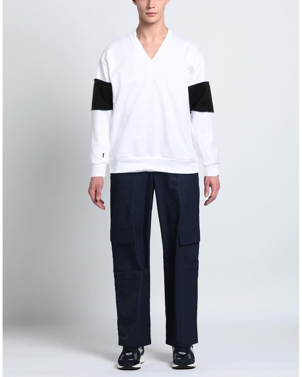 EBIT White Sweatshirt Cotton for men