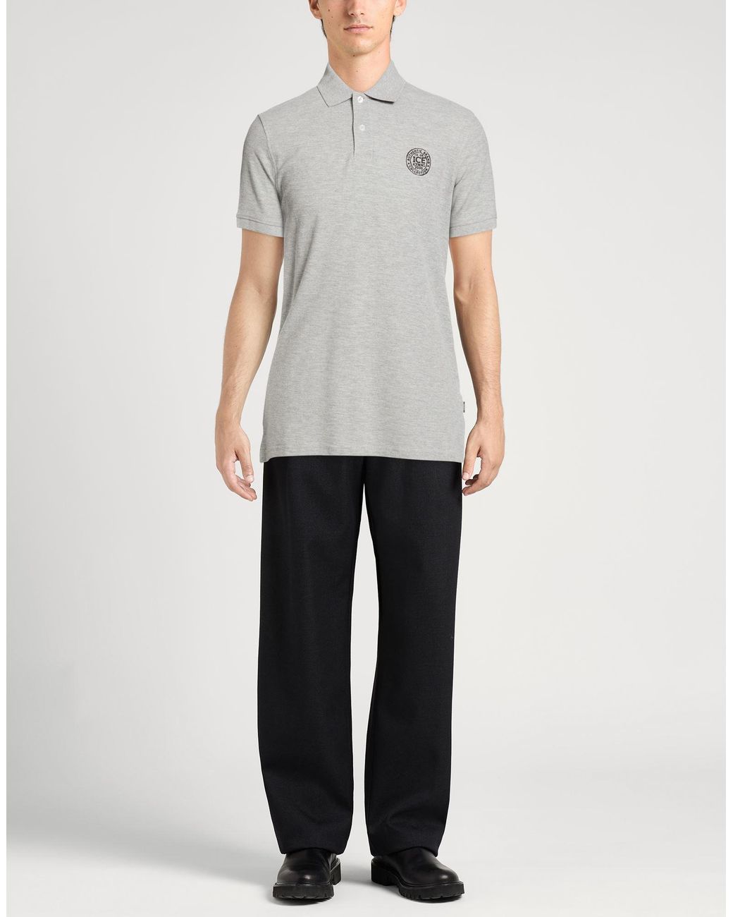 Ice Iceberg Gray Polo Shirts for men