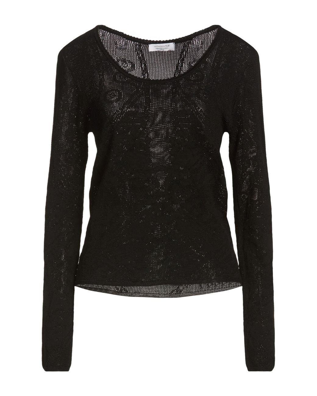 Daniele Fiesoli Black Sweater Viscose, Polyamide