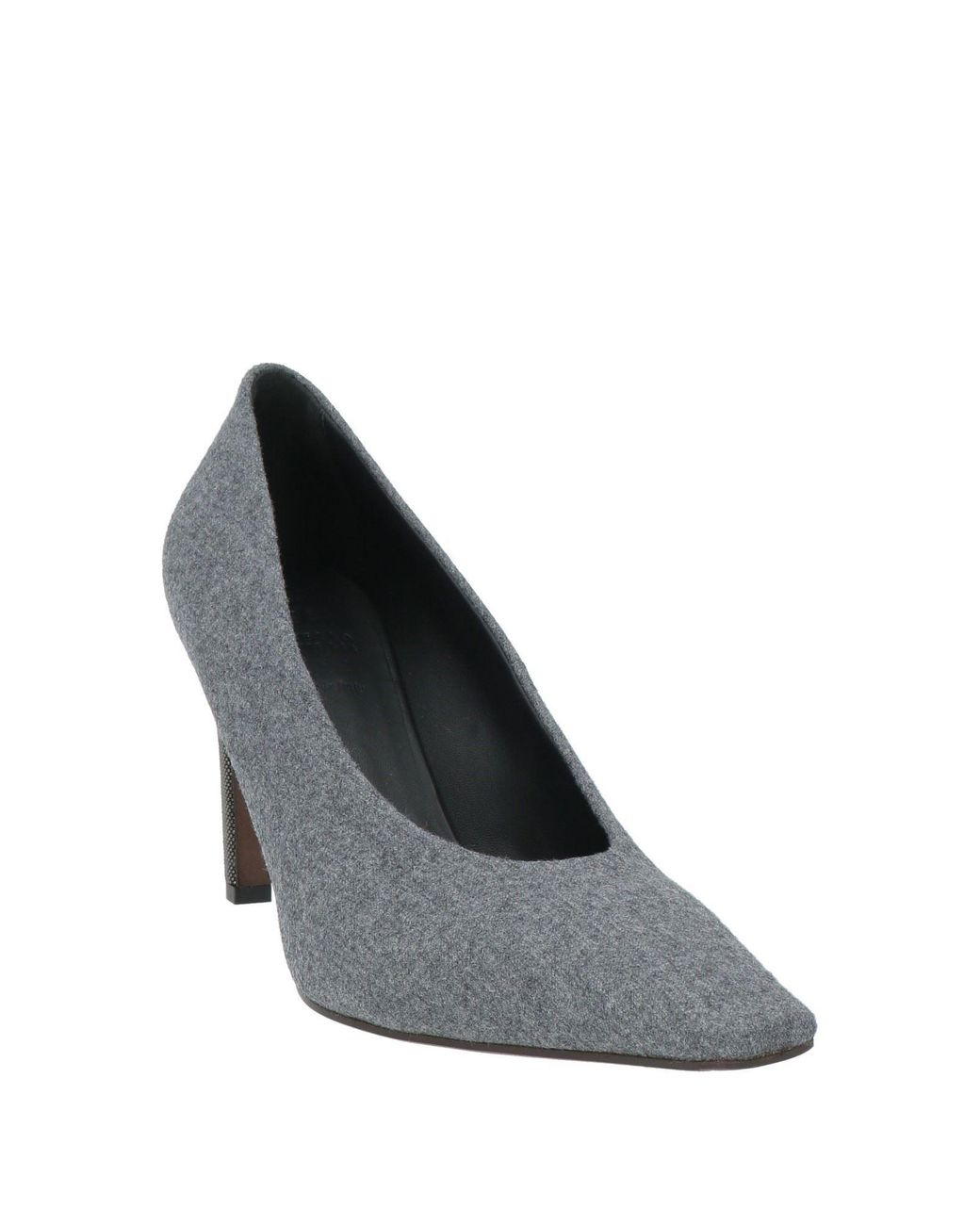 Brunello Cucinelli Gray Pumps Virgin Wool