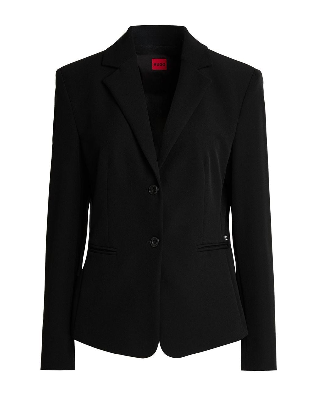 HUGO Black Blazer Polyester, Elastane