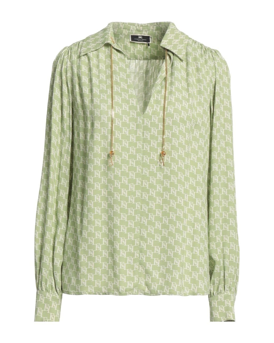 Elisabetta Franchi Green Top Polyester